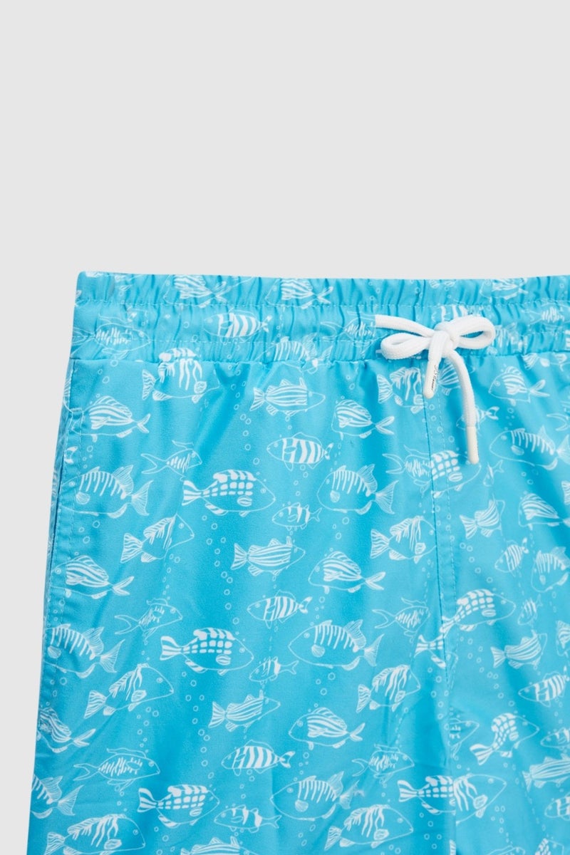 D'S DAMAT Regular Fit Turquoise Printed Shorts Swimsuit 2HC62AP306130  - Image 2