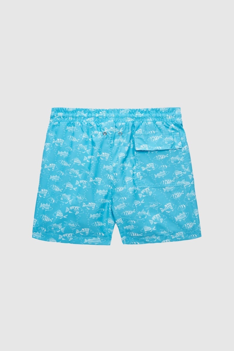 D'S DAMAT Regular Fit Turquoise Printed Shorts Swimsuit 2HC62AP306130  - Image 3