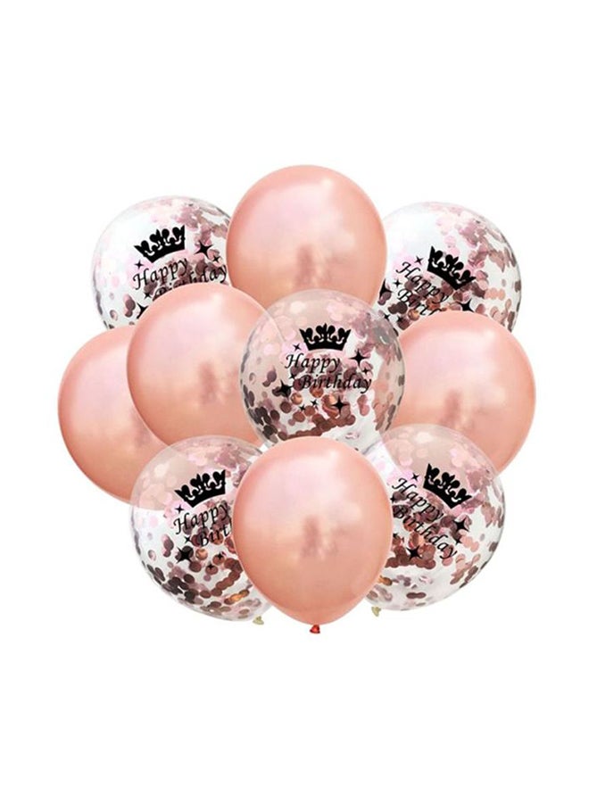 10-Piece Birthday Party Balloon Set 12inch - Image 1