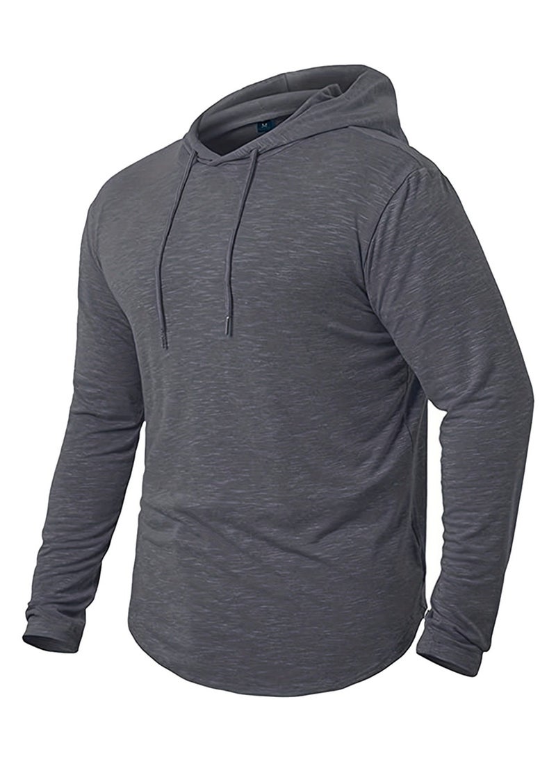 KUYING Hooded Casual Slim Fit Sports Hoodie  - Image 1