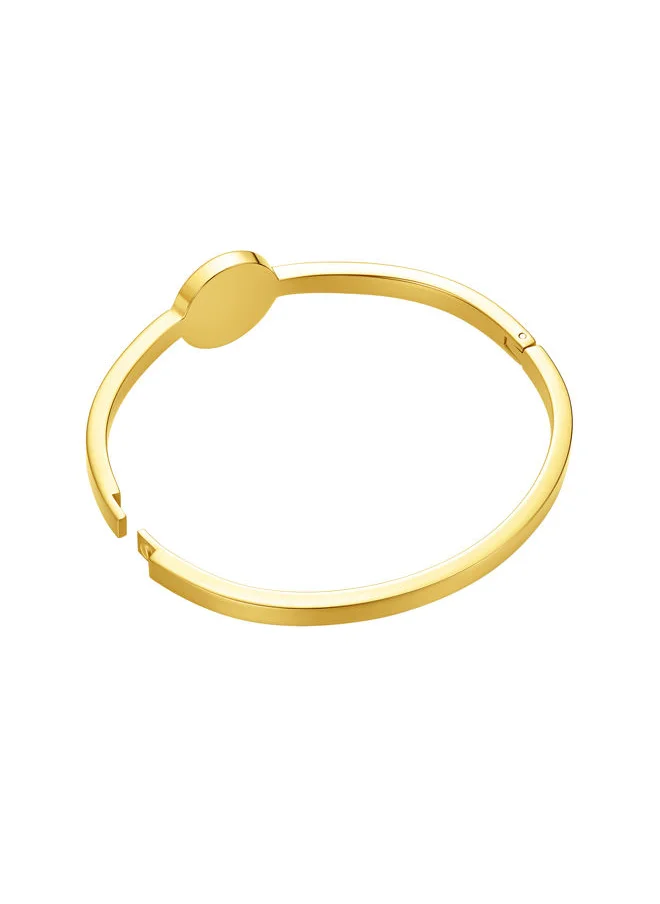 POLICE Glossy Bangle for Women Gold Plating with MalachitePEJLG0002507