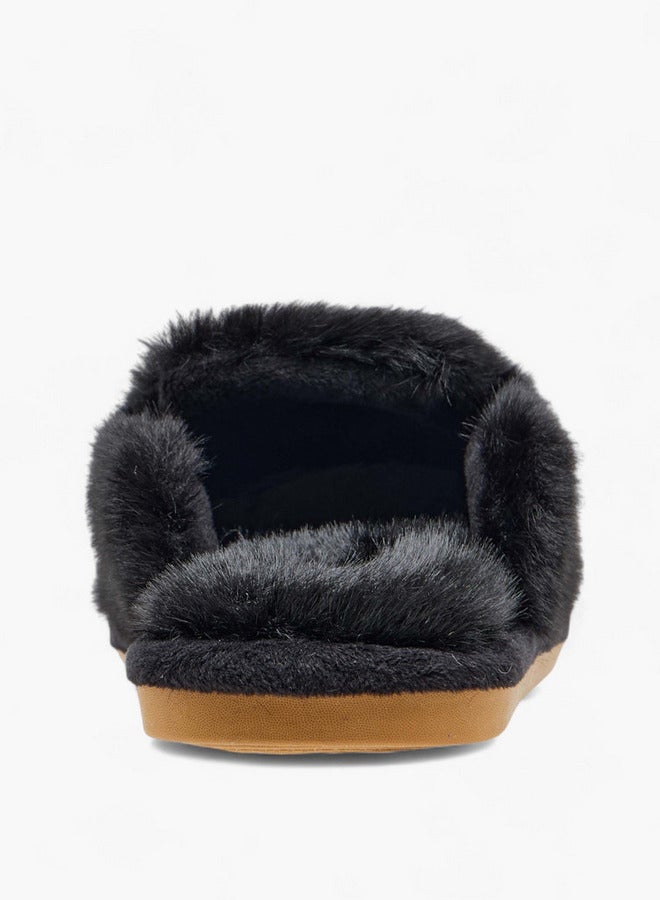 لو كونفورت شباشب نسائية فرو صناعي مزين بفيونكة - Image 4