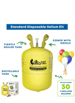 Balloonee Standard Disposable Helium Party Kit - Pack of 2, Helium Tank for Balloons At Home  - Image 2