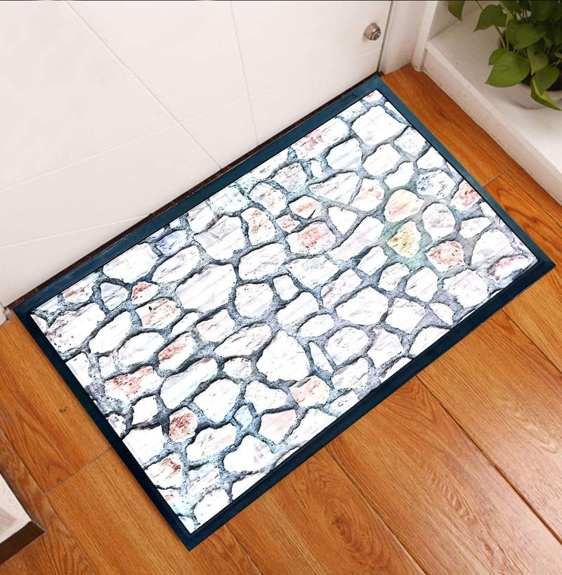 Status Contract Status 3D Printed Digital Floor Door Mats in Home Decor Rubber Border Doormat with Anti Skid Backing Washable Dirt Trapper (58 X 38 Cm, Multicolor) - Image 4