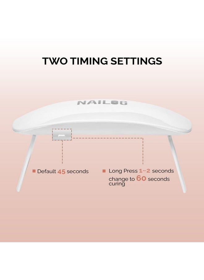 NAILOG Uv Led Nail Lamp Mini 6W Uv Light With Usb Cable Portable Nail Dryer Light For Gel Nails Polish Manicure Handheld Nail Uv Lamp For Curing  - Image 3