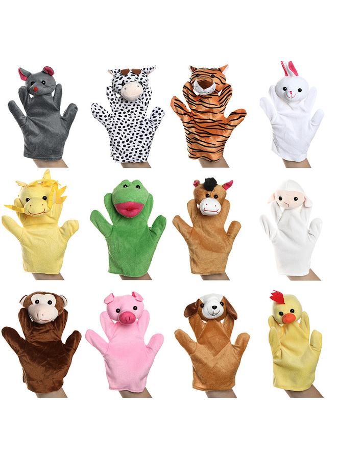 Bluejw 12 Zodiac Gloves Plush Hand Doll Chicken Finger Doll Small Toy 12 Zodiac Parent-child Cross-border Doll Wholesale  - Image 2