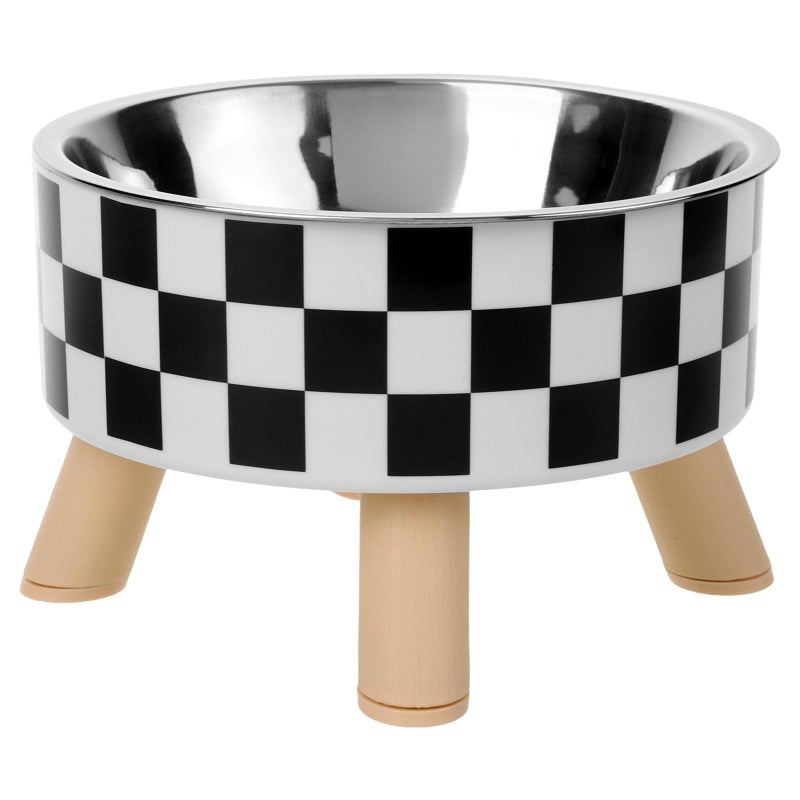 Stainless Steel Raised Pet Bowl Anti Spill Non Slip Base for Cats and Dogs - Image 2
