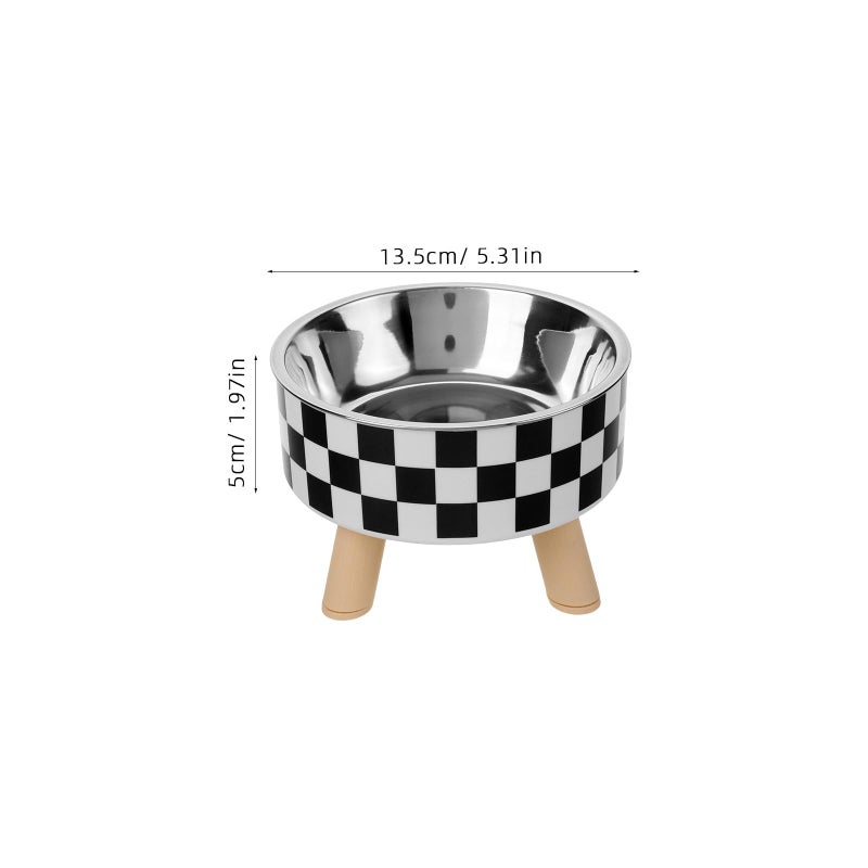 Stainless Steel Raised Pet Bowl Anti Spill Non Slip Base for Cats and Dogs - Image 3