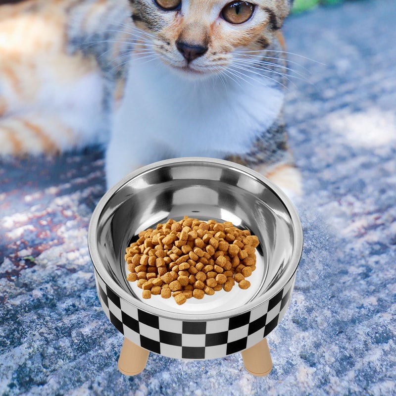 Stainless Steel Raised Pet Bowl Anti Spill Non Slip Base for Cats and Dogs - Image 5