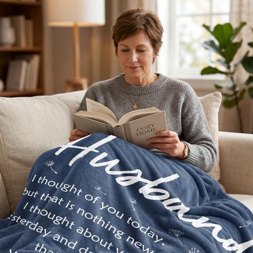 Glydein Sympathy Memorial Gifts for Loss of Husband, Soft Flannel Memorial Blanket, Remembrance Condolences Bereavement Gifts Idea in Memory of Husband, 50x60 inches - Image 5