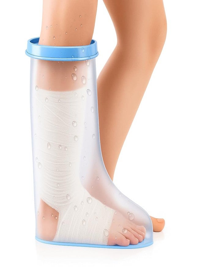 Fxdunjr Waterproof Leg Cast Cover for Shower Adult Shower Boots for Leg After Surgery with Non-Slip Bottom Ankle Leg Foot Cast Protector for Surgery Bandage Dressing Wound [2024 Newest Reusable] - Image 1