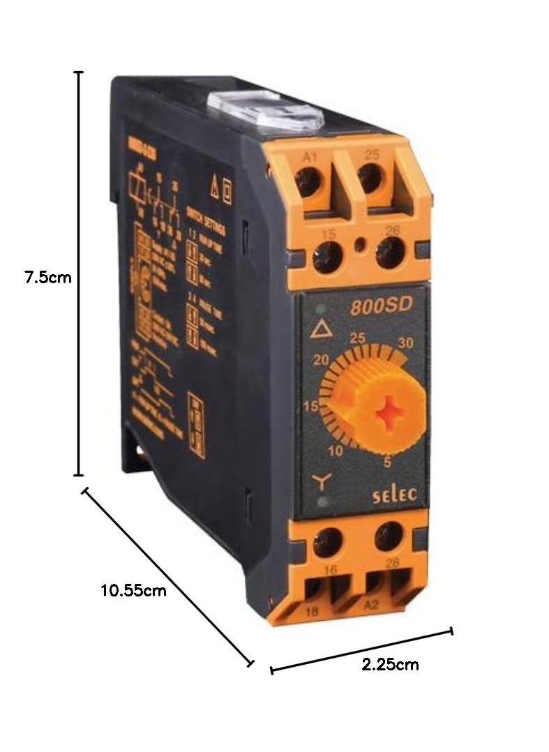 Selec 800SD2230 StarDelta Analog Timer  - Image 2
