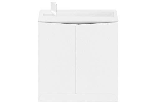 LUXPaper Square Invitation Envelopes | Peel & Press | 7 1/2" x 7 1/2" | White | 70lb. Text | 50 Qty - Image 2