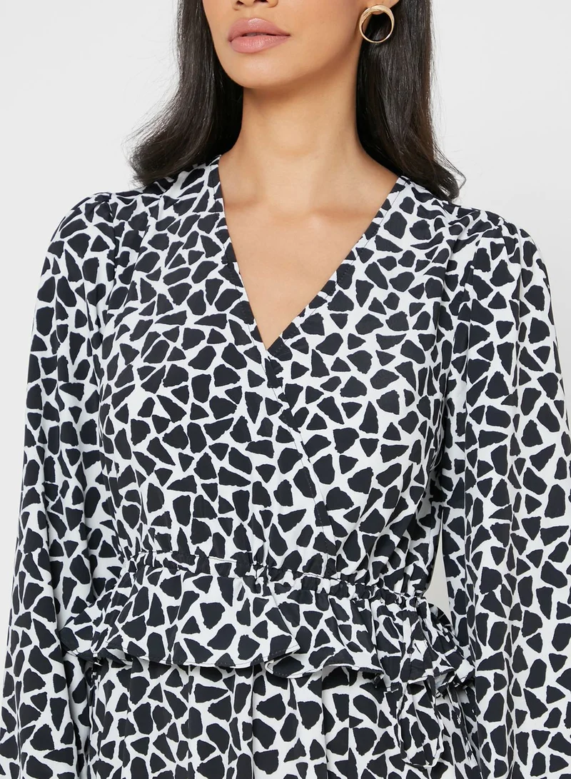 RIVER ISLAND Printed Midi Dress