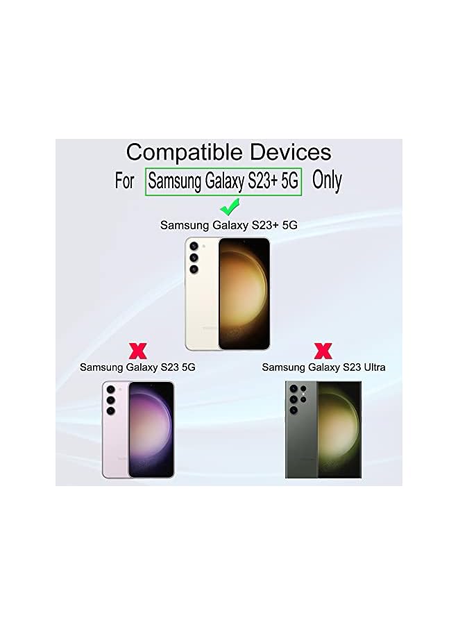 PROMASS IBYWIND Screen Protector For Samsung Galaxy S23+ 5G/Samsung Galaxy S23 Plus 5G(6.6"),with 2Pcs Tempered Glass,1Pc Camera Len Protector,1Pc Backing Carbon Fiber Film[Fingerprint Reader,Easy to install] - Image 2