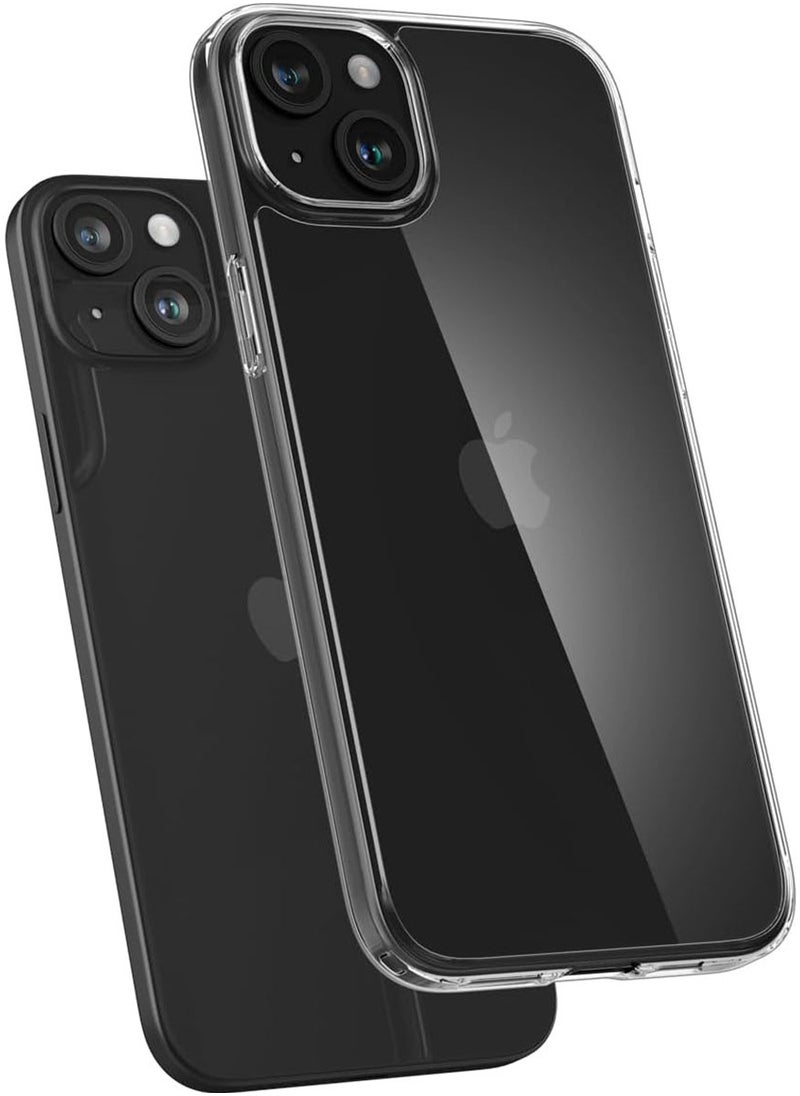Spigen - Air Skin Hybrid for iPhone 15 Case Cover [Ultra Slim Hybrid] - Crystal Clear - Image 1