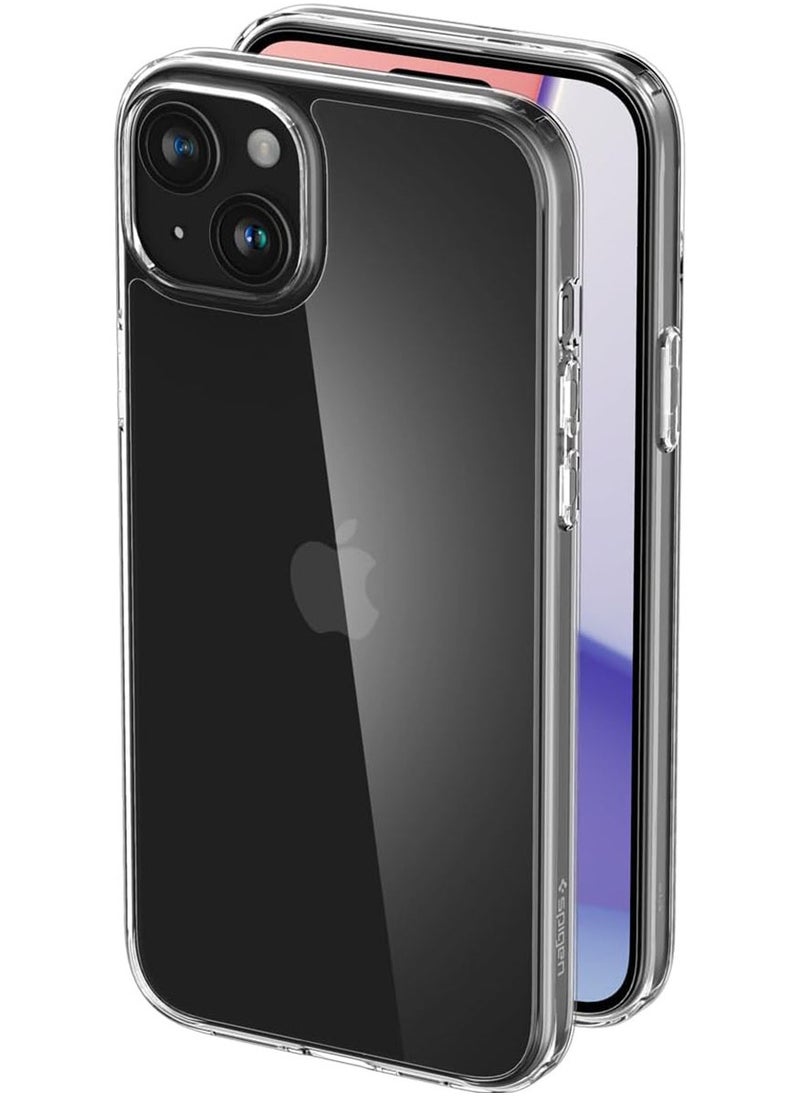 Spigen - Air Skin Hybrid for iPhone 15 Case Cover [Ultra Slim Hybrid] - Crystal Clear - Image 1