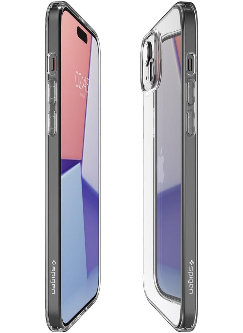 Spigen - Air Skin Hybrid for iPhone 15 Case Cover [Ultra Slim Hybrid] - Crystal Clear - Image 1