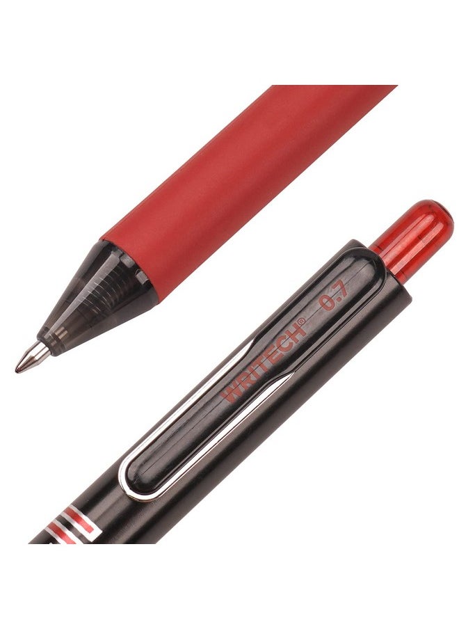 WRITECH Retractable Gel Ink Pens: Multi Colored 0.7Mm Medium Point Colorful Click Pen For Smooth Writing Journaling Drawing Notetaking No Bleed & Smear & Smudge 8Ct Vibrant Assorted Colors  - Image 5