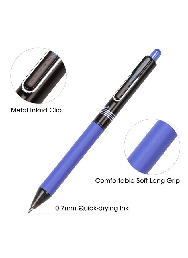 WRITECH Retractable Gel Ink Pens: Multi Colored 0.7Mm Medium Point Colorful Click Pen For Smooth Writing Journaling Drawing Notetaking No Bleed & Smear & Smudge 8Ct Vibrant Assorted Colors  - Image 3