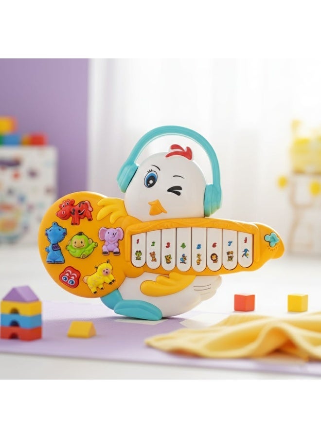 بيانو موسيقي للأطفال على شكل كتكوت - Image 1