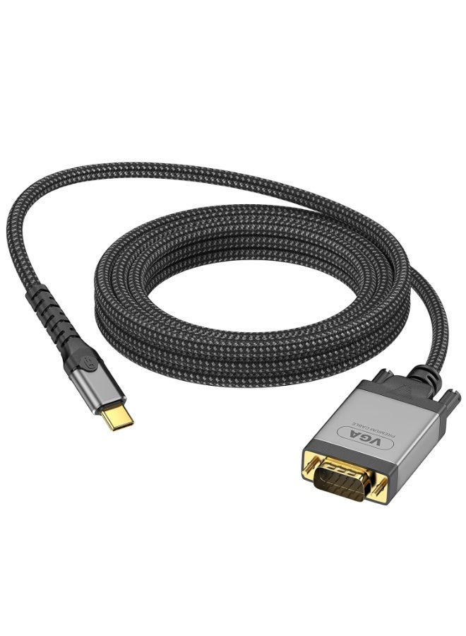 igeekwell USB C to VGA Cable 6.6FT, USB Type C to VGA Conversion 1080P@60Hz for Laptops, Mobile Phones, Tablets HDTV、Displays and Projectors，（2M,1PACK） - Image 4