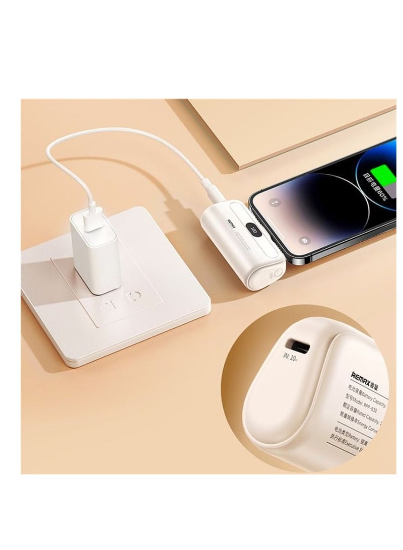 ريماكس باور بانك كبسولة 20 وات من النوع C للشحن المباشر في حالات الطوارئ، كابل من النوع C - Image 3