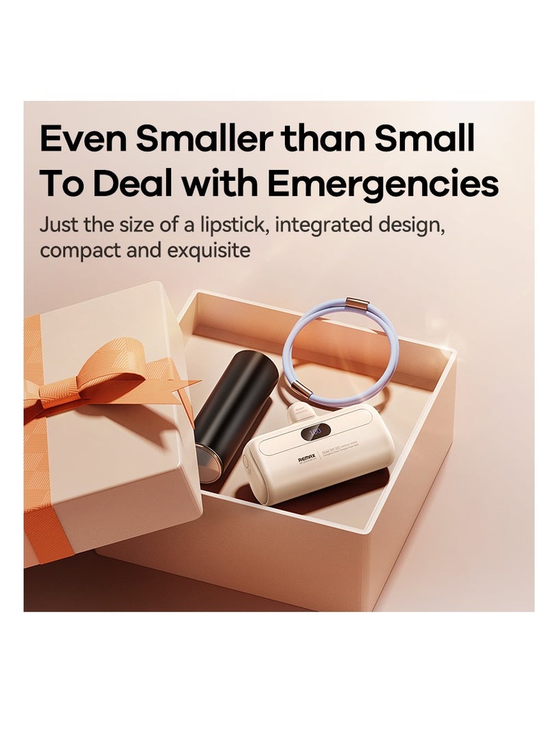 ريماكس باور بانك كبسولة 20 وات من النوع C للشحن المباشر في حالات الطوارئ، كابل من النوع C - Image 4