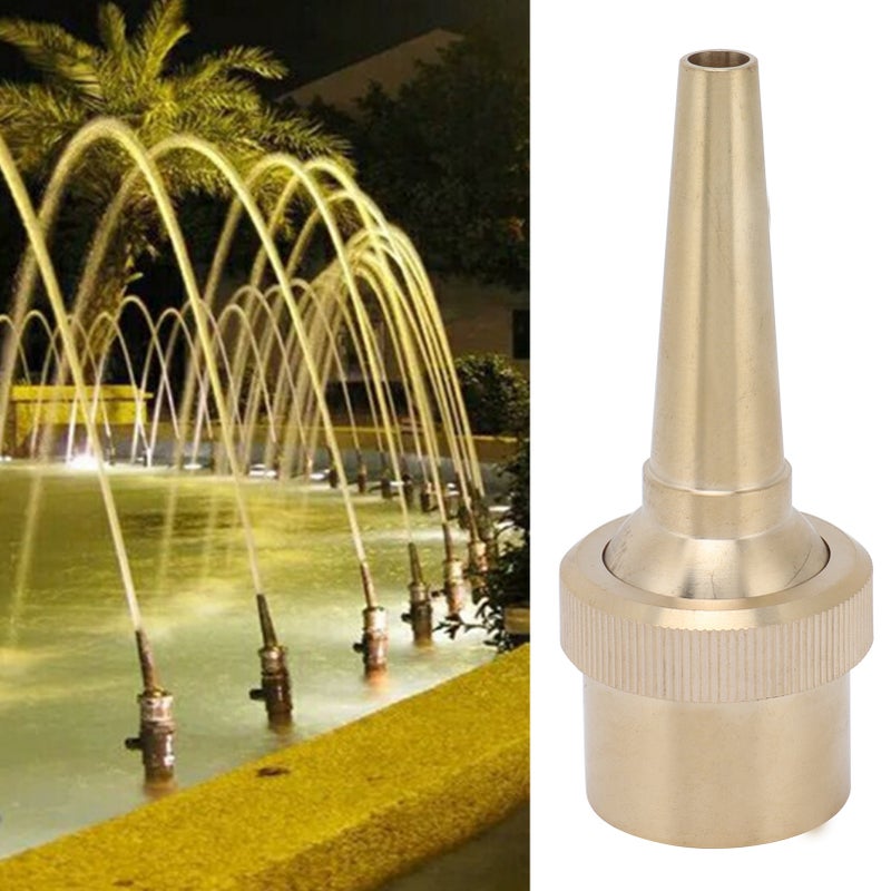 Female Thread Brass Fountain Nozzle Adjustable Direction Jet Water Spray Head for LandscapingG1 32mm - Image 5
