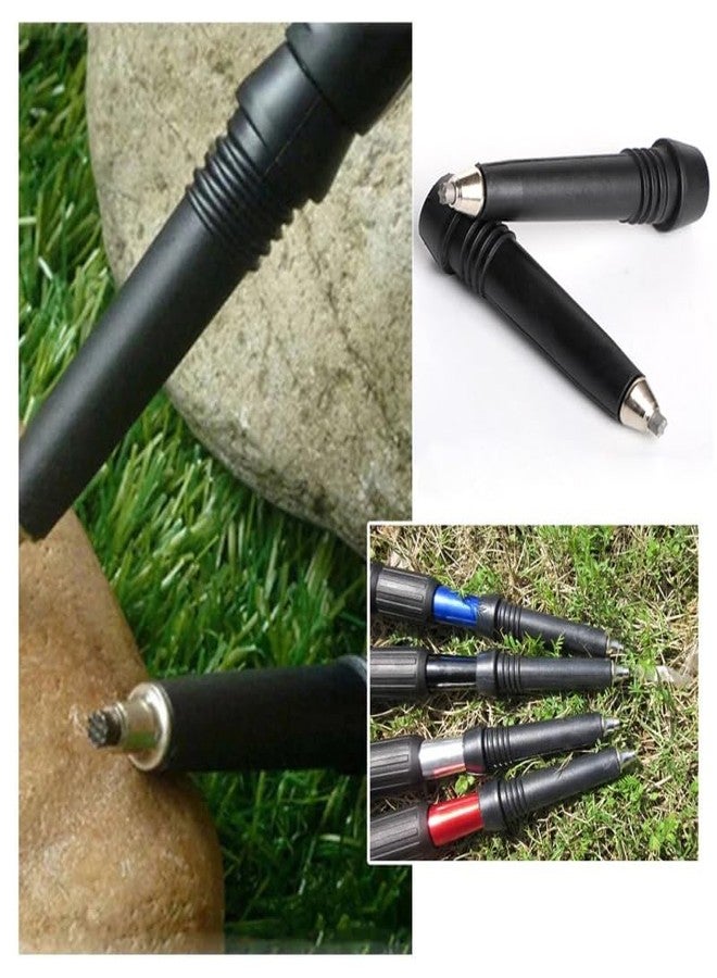 SquEqu 5 Pack Trekking Poles Carbide Tips Replacement Universal Tungsten Steel Rod End Tip for Outdoor Hiking Stick Cane Climbing Walking Pole Gear Worn Repair Accessories - Image 4
