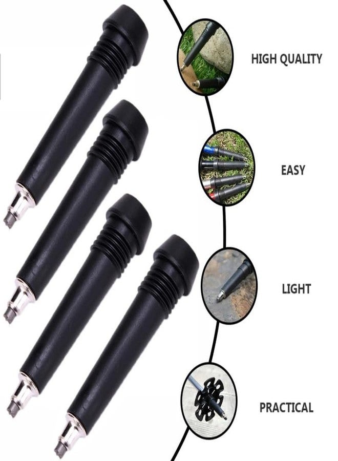 SquEqu 5 Pack Trekking Poles Carbide Tips Replacement Universal Tungsten Steel Rod End Tip for Outdoor Hiking Stick Cane Climbing Walking Pole Gear Worn Repair Accessories - Image 5
