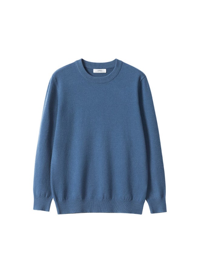 ASK Wendao Wendao Merino Wool Knit Sweater W8666 Denim Blue L - Image 2