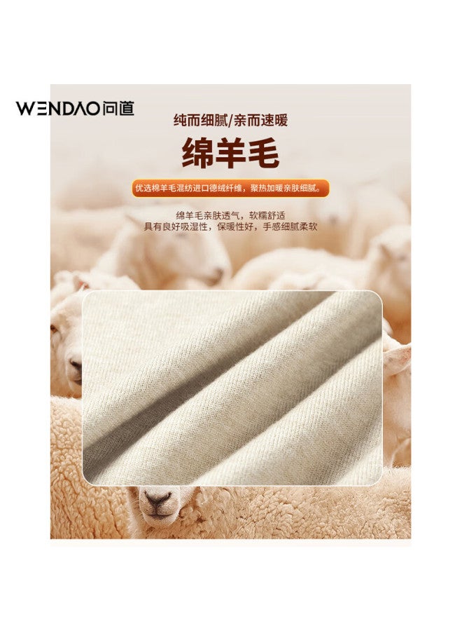 ASK Wendao Wendao Merino Wool Knit Sweater W8666 Denim Blue L - Image 1