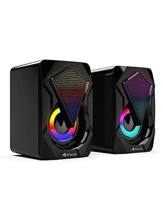 مكبر صوت صغير 3 وات للجوال والكمبيوتر والألعاب والكمبيوتر المحمول مزود بمدخل USB ومدخل صوت 3.5 سلكي، RGB ملون، مسرح منزلي، جودة جيدة، خيار ممتاز للجمهور - pzsku/ZCFB137A07F0AF92C1EF1Z/45/_/1728983689/255a7b26-670d-4473-8ea1-ab2f6171dce9