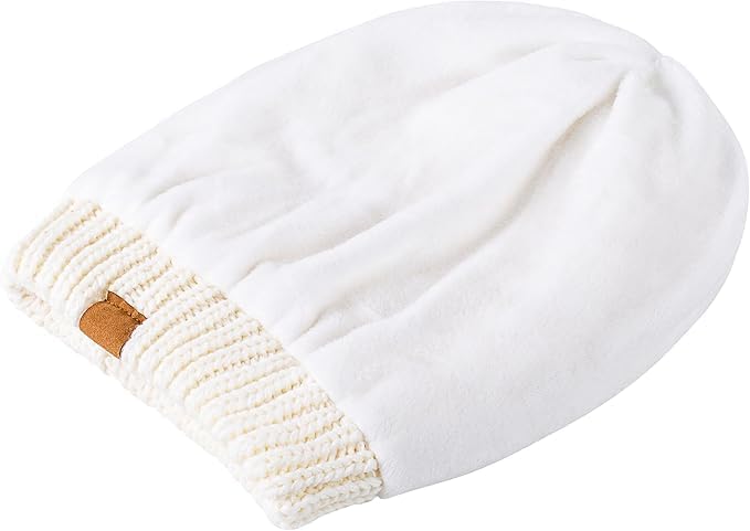 REDESS Slouchy Beanie Hat for Men and Women Winter Warm Chunky Soft Oversized Cable Knit Cap - Image 2