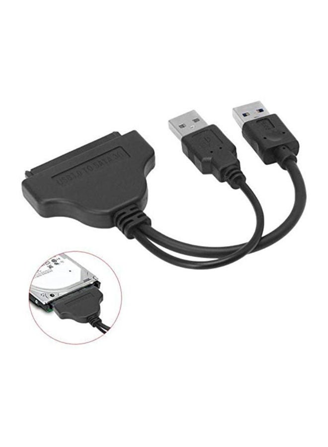 NIBEMINENT USB to SATA Adapter Converter Cable for Computers Black - Image 2
