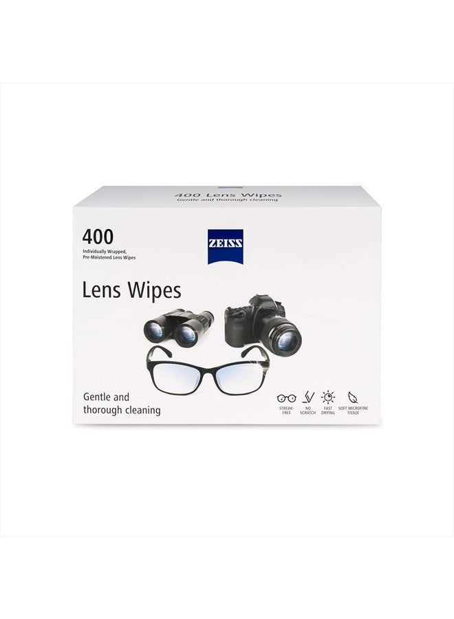 Zeiss Pre-Moistened Alcohol Wipes, Glasses Cleaner, 400 Count - Image 1