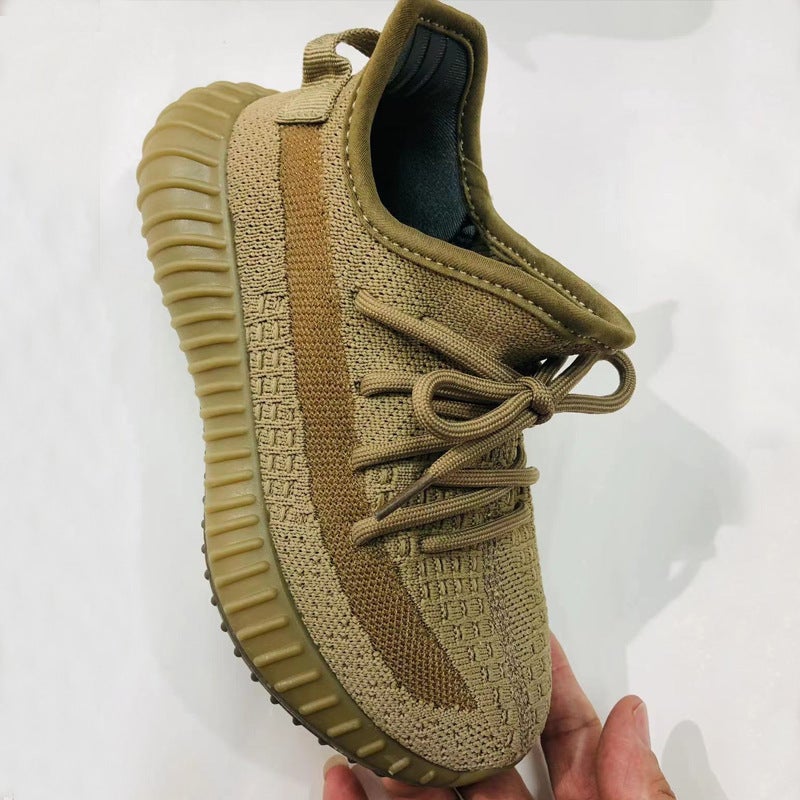 Children'S Shoes 2025 Spring & Fall New Kidsren'S Coconut Shoes Boys' Sports Shoes Fly Woven Mesh Shoes Girls Soft-Soled Casual Shoes - Image 1
