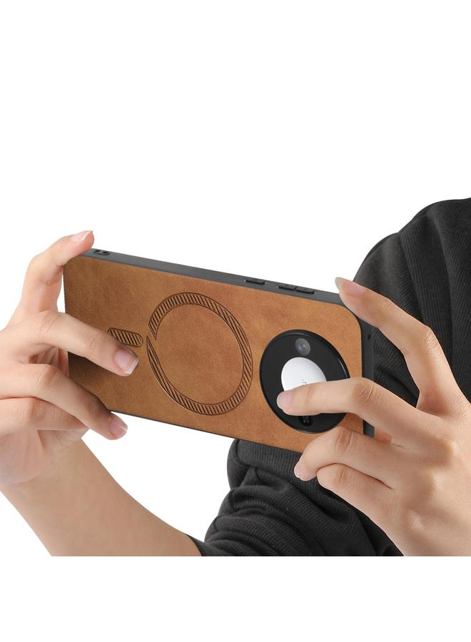 S-TOP Case For Honor Magic7 Pro Retro Magsafe Magnetic PU Back Cover Phone Case - Image 3