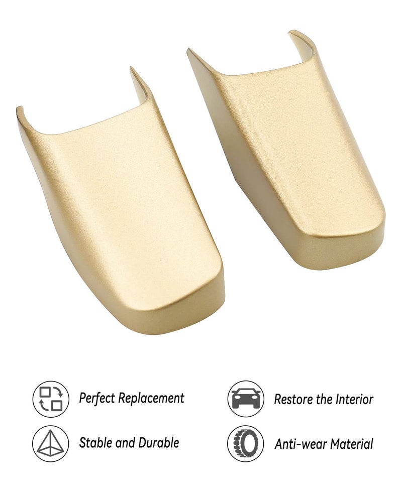 Tavaski Door Pull Strap End Caps Fit for Lincoln Town Car 4.6L V8 2003-2011 Replace 3W1Z-5422670-AAC, Interior Door Handle Trim Light Gold 2 Door Set - Image 4