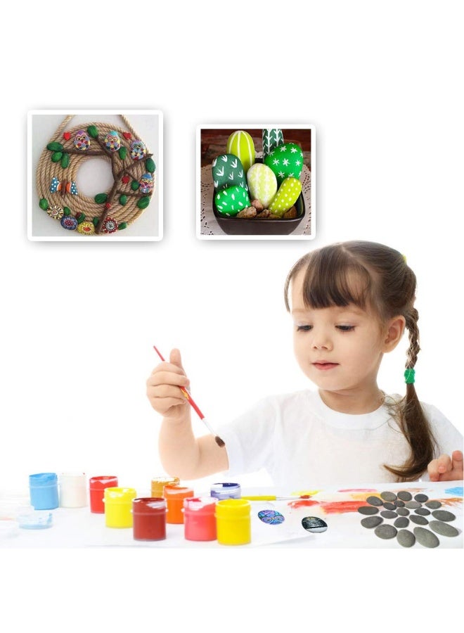 Lifetop 120Pieces Painting Rocks Diy Rocks Flat And Smooth Kindness Rocks For Arts Crafts Decoration Medium Small Tiny Rocks For Painting Hand Picked For Painting Rocks - Image 5