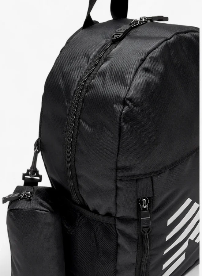 New Balance Logo Print Backpack with Lunch Bag and Pencil Pouch - 14x28x43 cm