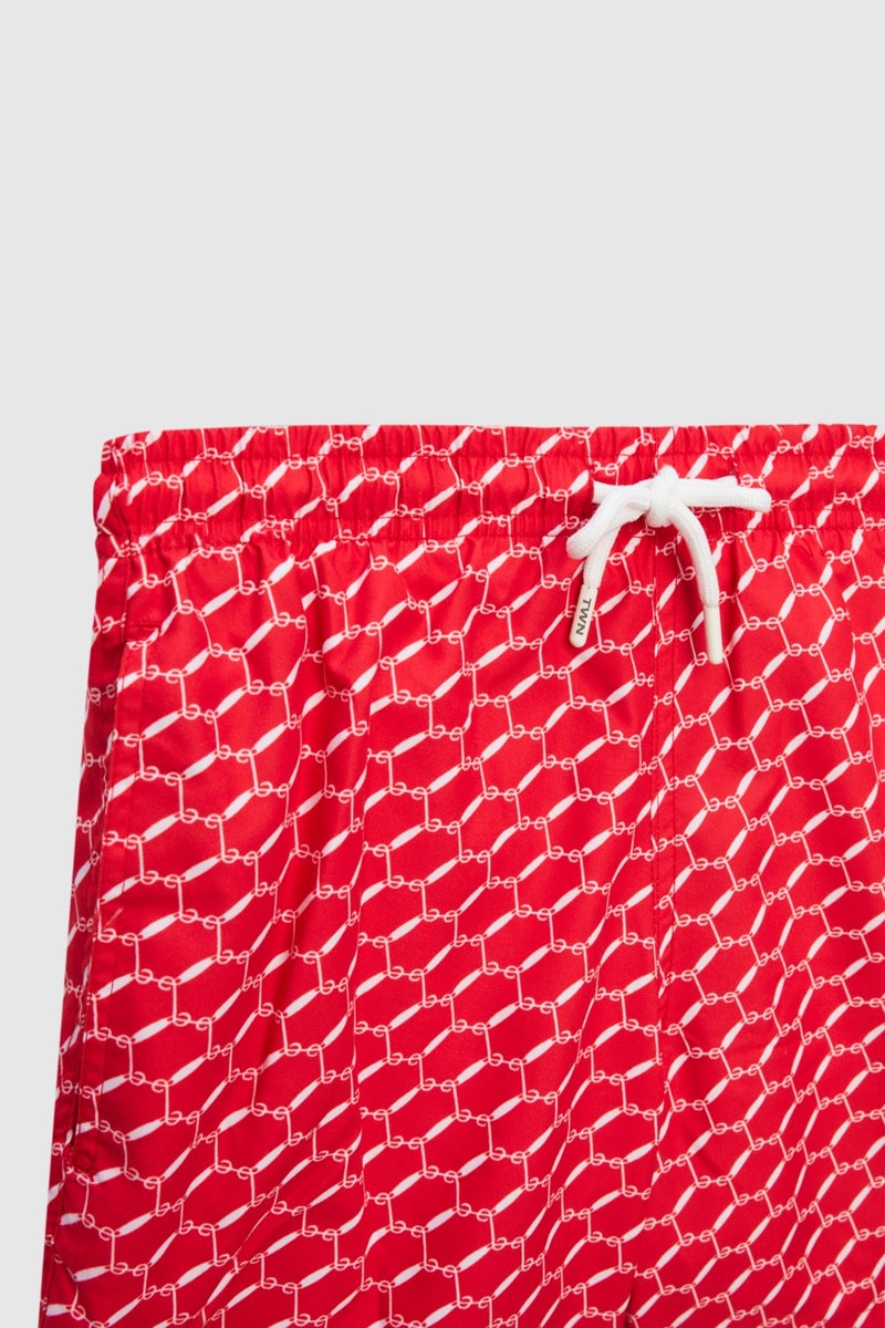 twn Regular Fit Red Printed Shorts Swimsuit 0EC62AP33613M  - Image 2