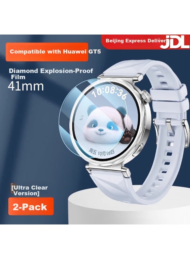 Watchbond Tempered Glass Screen Protector For Huawei Watch Gt4 41mm Women's Curved Full Coverage Hd Anti-fingerprint Shockproof Film