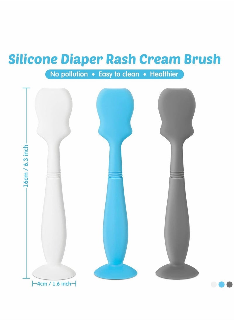 Baby Brush Diaper Cream Applicator for Diaper Rashes (Blue, Gray, White) - Image 5