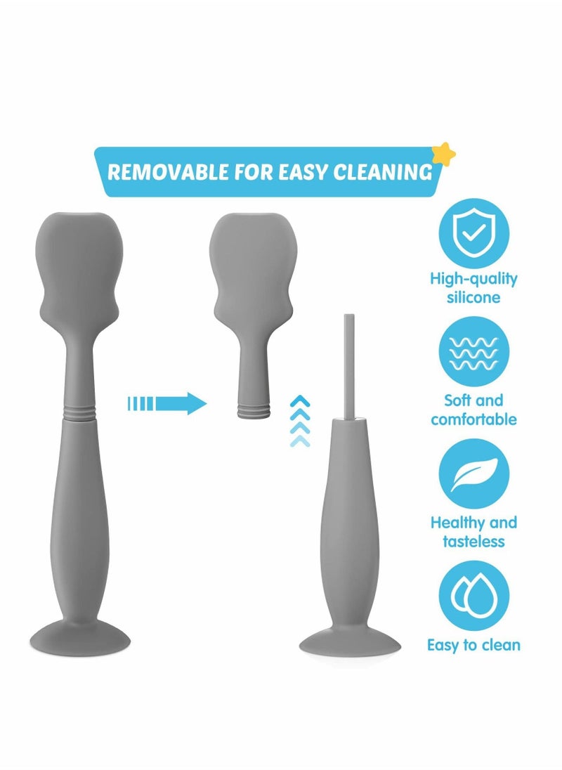 Baby Brush Diaper Cream Applicator for Diaper Rashes (Blue, Gray, White) - Image 4