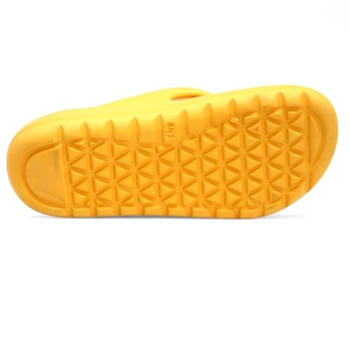 SVAAR Soft EVA Slippers for Men | Stylish Anti-Skid Flip-Flops with Arch Support & Bouncy Sole | Lightweight Indoor Outdoor Comfort Yellow - Image 5