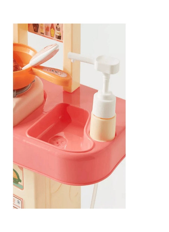 Dream - Dream Kitchen Playset,Pretend Play Toys for Boys and Girls, Kitchen Toys with Realistic Lights&Sounds, Play Sink, Pretend Play Food for Kids (39 Pcs) - Image 1