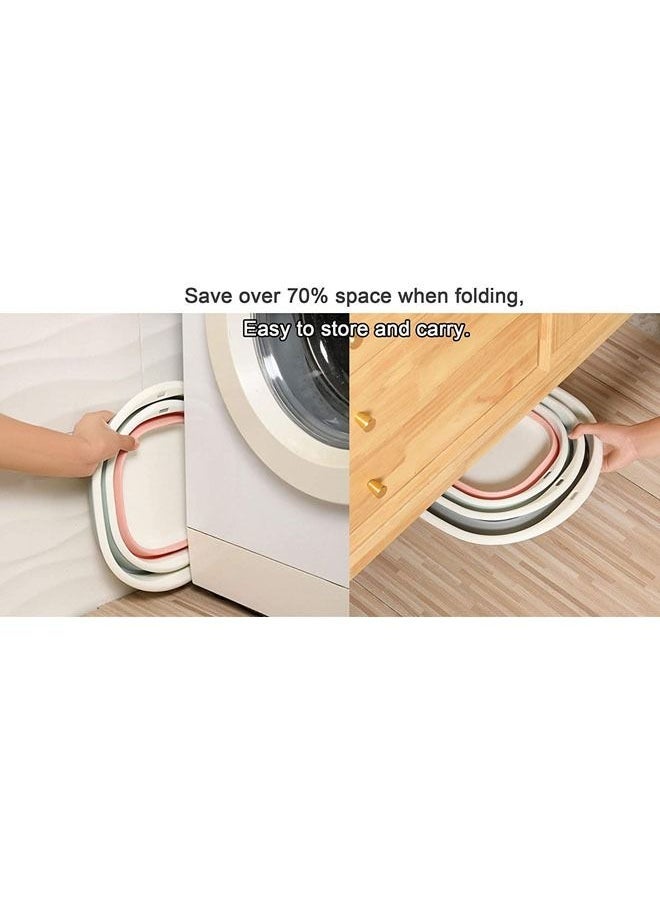 Arabest - Collapsible Wash Basin, Portable and Space Saving, Multi-Function Use, Plastic+TPR, Large and High Capacity (Pack of 3) - Image 1