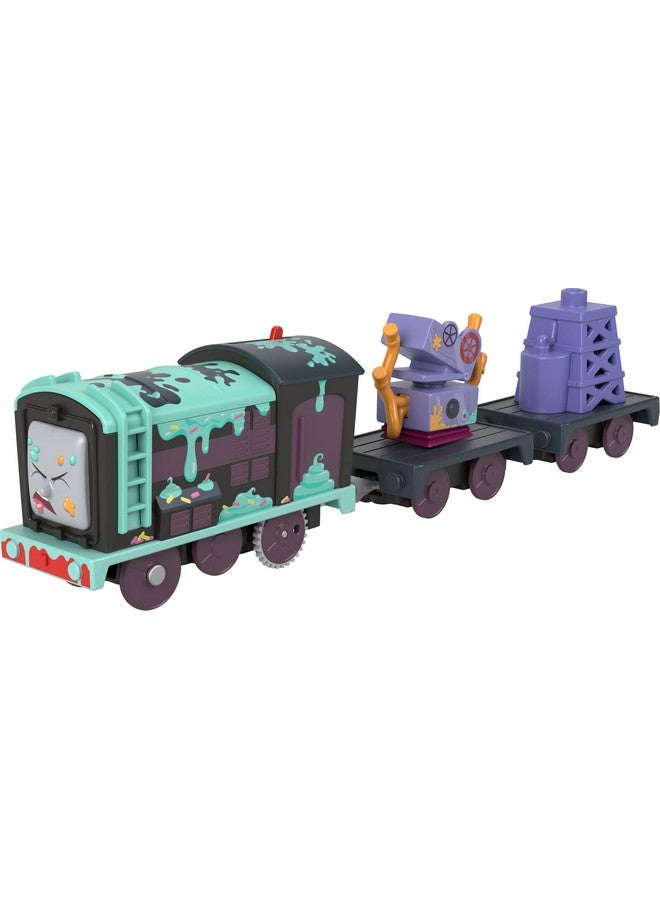 Thomas & Friends Motorized Toy Train Frosting Diesel Engine with Cargo Car & Robot Piece for Preschool Pretend Play Kids Ages 3+ Years - Image 5